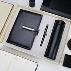 2018 idea gifts insulated mug notebook pen three-piece corporate business gift set with logo custom