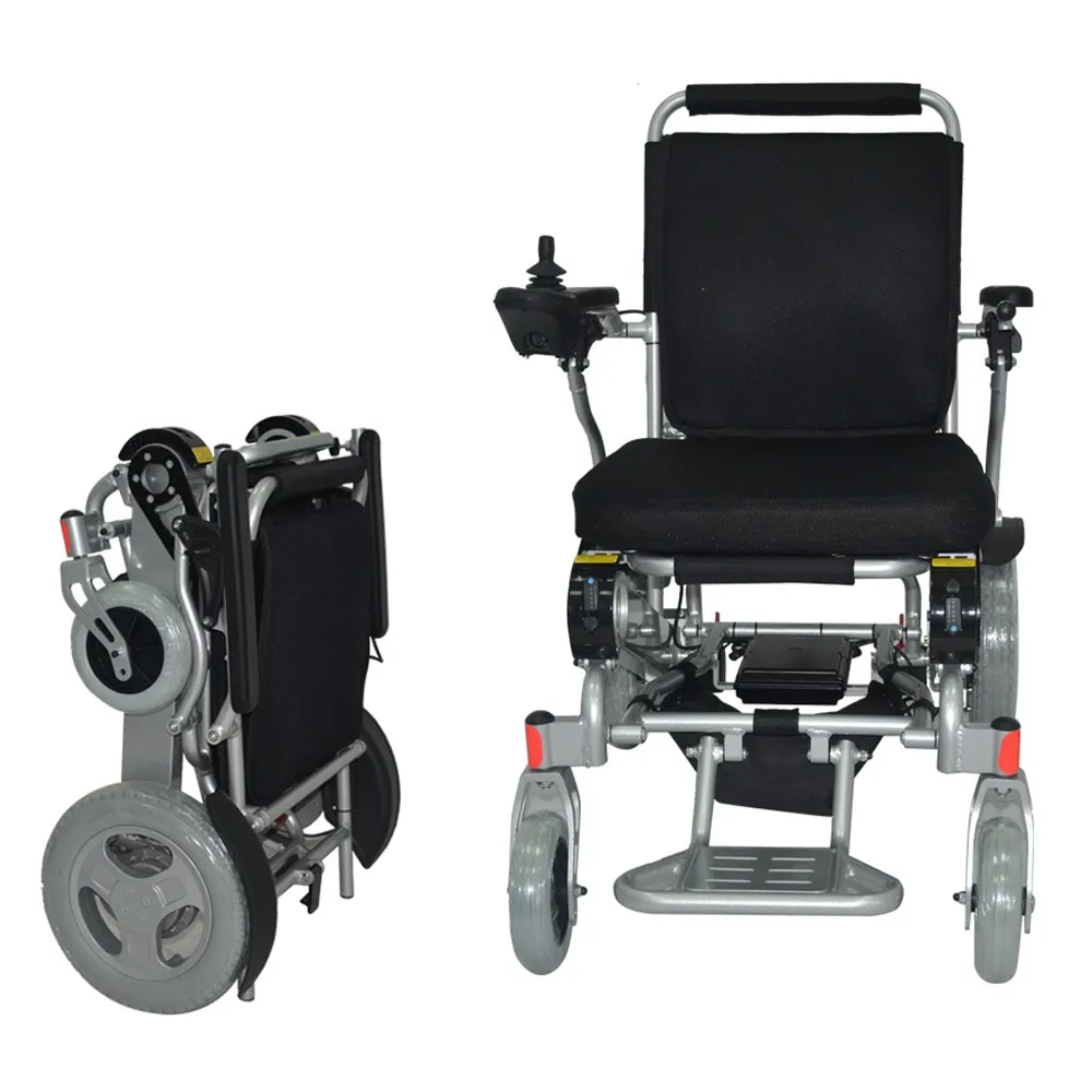 2014 nouvelles inventions pliant fauteuil roulant électrique d'équipement médical