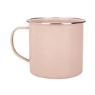 Coffee Cup Mug Food Safe Round Vintage Enamel Coffee Milk Tea Home Camping Travel Cup Mug With Customized Logo