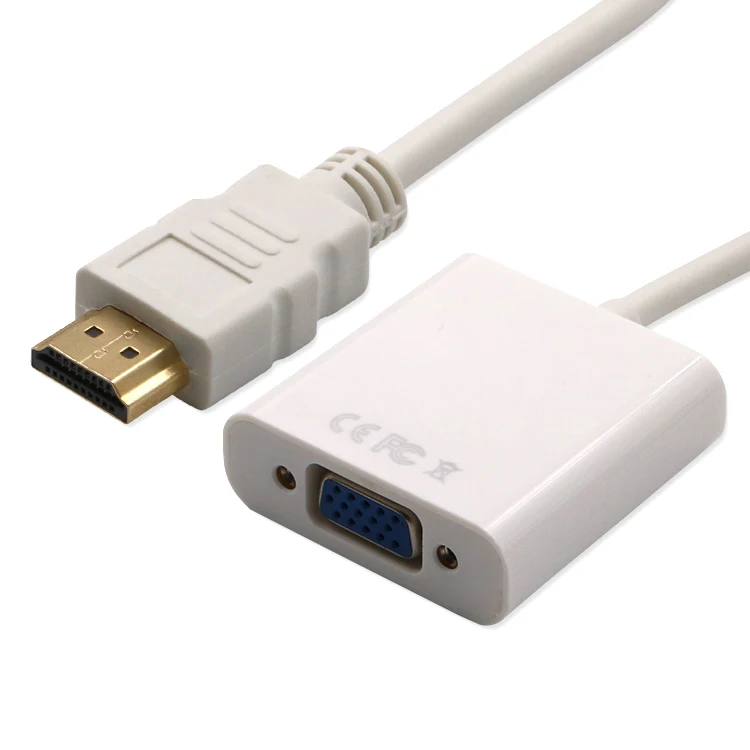 Laptop desktop computer connected monitor High definition HDMI to VGA - ANKUX.COM