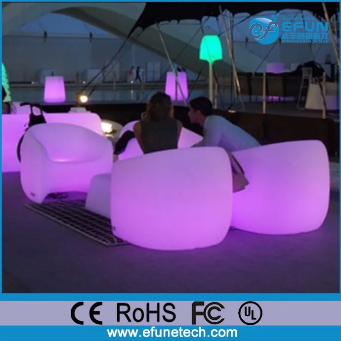 Outdoor Illuminated Bar Furniture Led Mood Light Up Color Changing Outdoor Illuminated Bar Furniture Led Mood Light Up Color Changing Single Sofa
