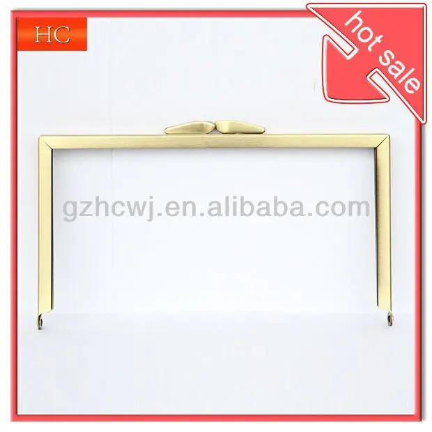 metal frame with chain loop for handbag