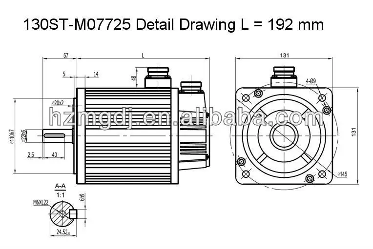 130ST-M07725 Detail Drawing