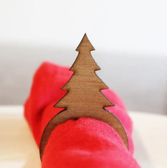 pine tree napkin ring