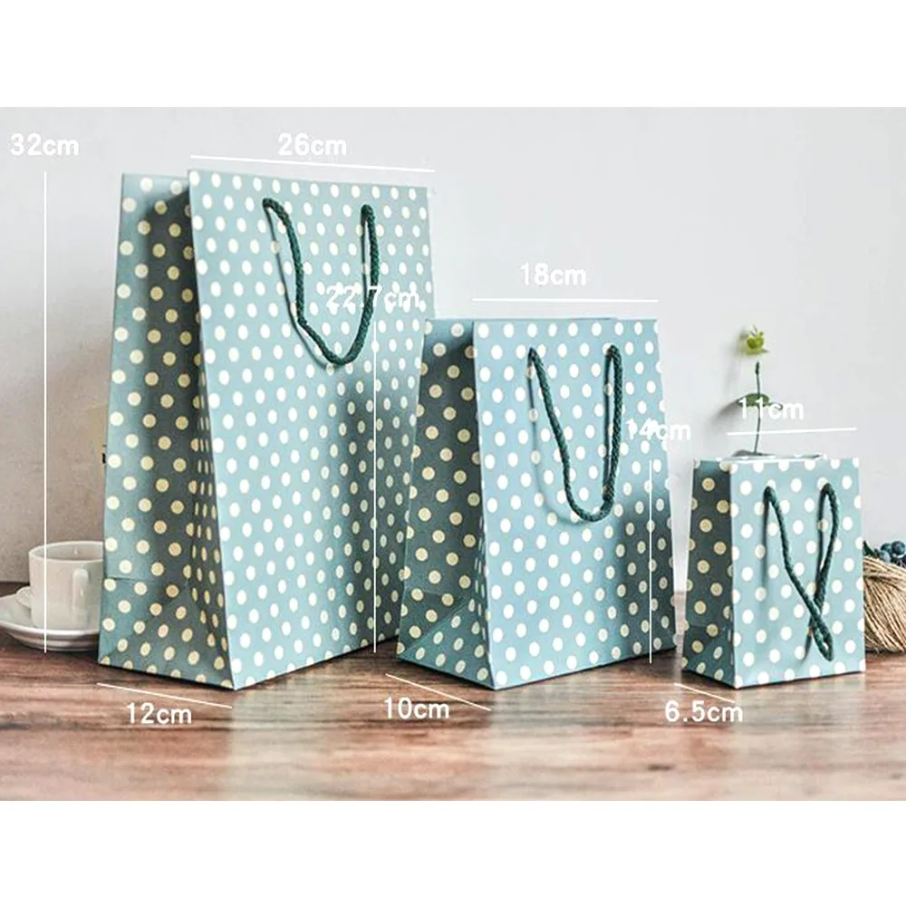 portable white kraft paper bag for bread with cow pattern