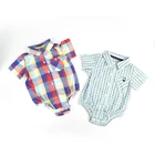 Boutique kids summer clothing for baby boys short sleeve rompers