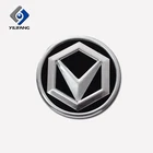 Good quality glossy aluminum sticker label 3d aluminium car logo nameplate