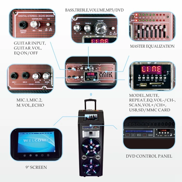 audio mixer with power vacuum tube speaker portable capsule speaker - ANKUX.COM