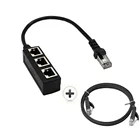 3 Ethernet Ethernet Cable RJ45 8P8C 3 In1 Splitter Ethernet Adapter Cable