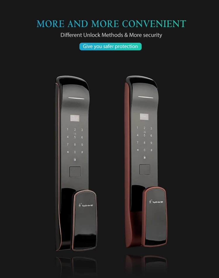 Zigbee fingerprint mortise door lock with phone - ANKUX.COM