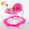 2018 baby toy child learning walker with music / 8 pu wheels baby activity walker / multifunction folded baby walker for sale