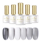 BORN PRETTY 10ml Transparent Gray Gel Polish Soak Off UV Color Gel Nail Art Gel laquear