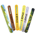 Sedex Factory cheap silicone snap band promotional rubber slap wrist band custom silicone slap bracelet