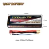 lipo manufacturer wholesale good balance rc lipo car bettery pack 7600mAh 7.4V 75C with 4MM bullet