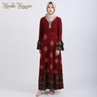 2019 Fashion Design for Abaya Maxi Long dress for dubai, Muslim, Middle East market