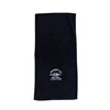 Black Embroidery Gym Sport Towel Custom Logo 100 Cotton