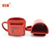Personalized Cookies Milk Coffee Cup Ceramic Mug Dunk Mug with Biscuit Pocket Holder