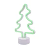 Christmas Holiday Decorated Table Tree Base Shaped Lamp Desktop Small Night Lights 2835 SMD LED Neon Light for Indoor Kid Room