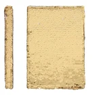 fancy glitter gold pvc sequin hard cover writing journal and diary and notebook