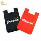 Custom adhesive 3m sticky mobile phone cellphone smart silicone card holder