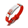 Engraving Custom ID medical alert bracelet Adjustable Size and Custom text