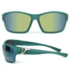 Promotional outdoor sports protective lightweight eyewear uv400 CE cyan riding sunglasses
