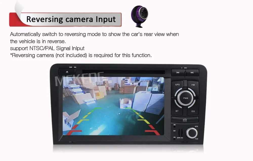 Flash Deal Free shipping 2 DIN Car dvd player radio for AUDI A3 S3 RS3 2002-2012 with Car GPS navigation multimedia camera DVR 1080P MIC A3 24