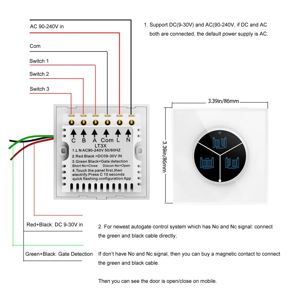 Universal Remote Door Controller Wifi Wireless Garage Door Opener