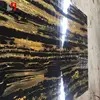 Manufacturer China Athens Portoro Black Marble Stone Natural Rose Tiles Afghanistan Golden For Decoration