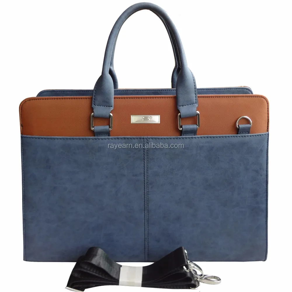 2017 new design business briefcase for man pu leather bags for