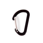 Aluminum Flat D ring Mini Snap hook for key chain