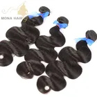 Accept dropship virgin remy hair body wave hair extension bundles brazilian hair