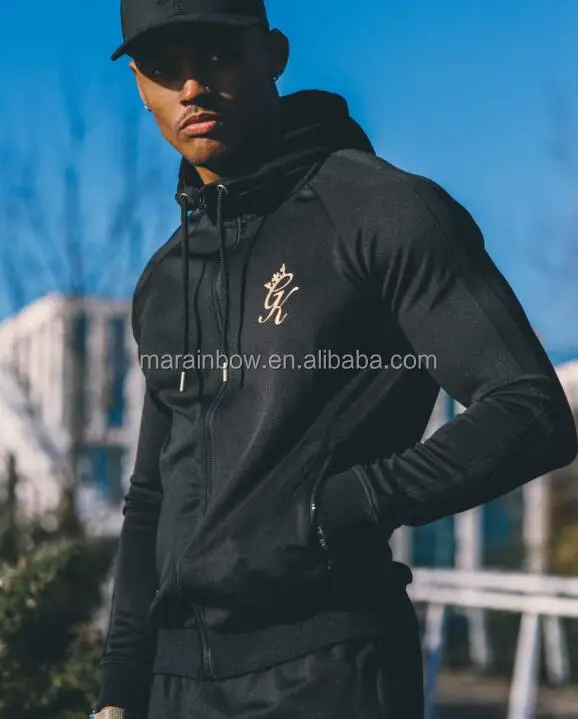 hot sale 92% polyester 8% spandex tracksuits for men slim fit