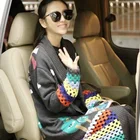 OEN/ODM 2019 spring new product women long cardigan embroidery Thicken sweater coat
