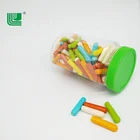 Bottled childhood fruit bubble gum children stick colorful chalk chewing