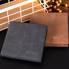 Wallet For Men Wholesale Fashion Business Casual Vintage Slim PU Leather Wallet For Men