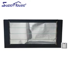 China Factory direct sell air Ventilation Adjustable Shutters Automatic Aluminum glass louvre window For privacy protection