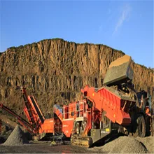 Crawler mobile crushing production line, cone crusher plant