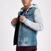 OEM ODM Custom New Design Denim Jacket Hoodies for Men