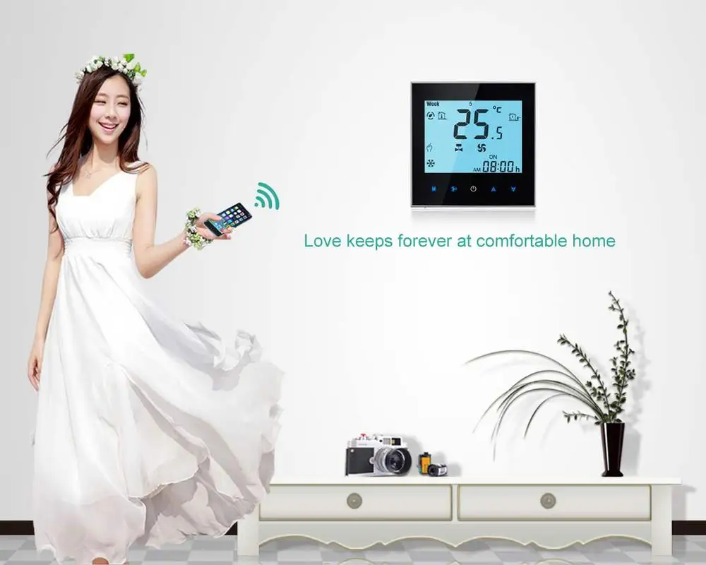 High quality FCU HVAC floor heating fan coil smart wifi thermostat
