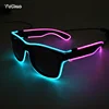 Funny Wedding Party Decor Crystal Neon LED EL String Eyeglasses Holiday Lighting Housemoving Gift Powered by 3V