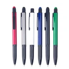Custom logo metal aluminum soft touch stylus pen for business promotion
