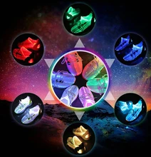 2018 Beautiful New Year Present Girls shoes Optical Fibre led Light Up Shoes For Girls