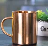 16oz Moscow Mule Copper Mugs,stainless steel beer mug with handle Chills quickly and keeps the drinks frosty