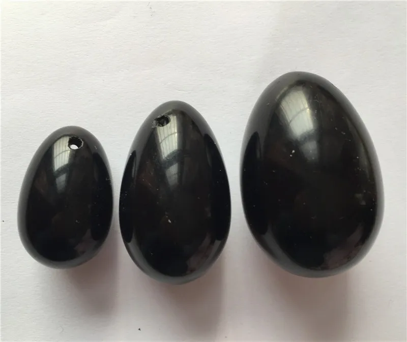 Vaginal Care Eggs NephriteJade  Eggs, Black Obsidan Yoni Eggs
