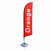 wholesale custom wind advertising outdoor beach feather flag with pole
