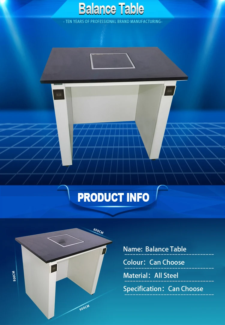 BT02-027 Chemical Metal Laboratory Furniture Balance Table Work Bench