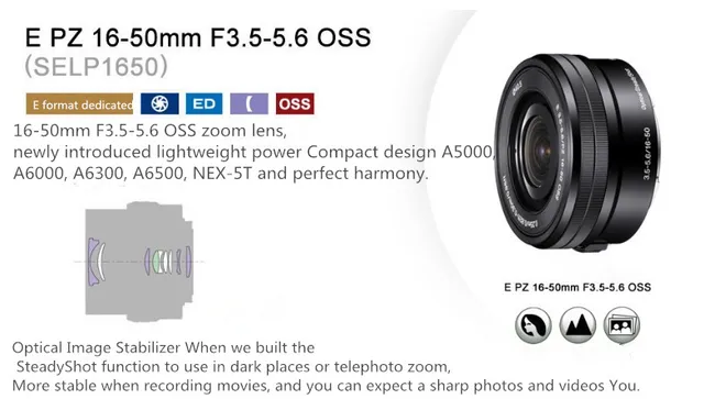 Sony 16-50 Lens E 16-50mm f/3.5-5.6 PZ OSS Lens for sony NEX-5N 5R