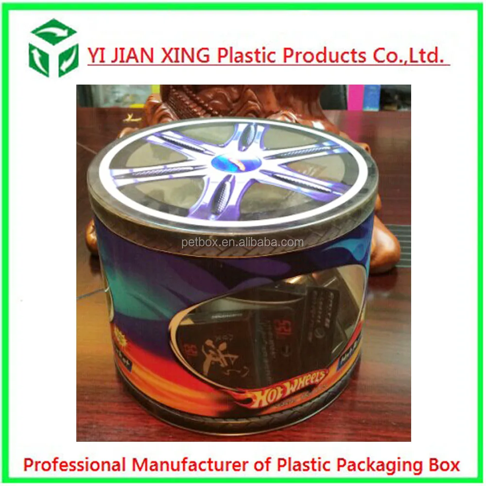 new design plastic pvc packaging cylinder box for fishing line