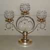 3 Arms candelabra with crystal wedding candelabra centerpiece silver wedding centerpiece decoration